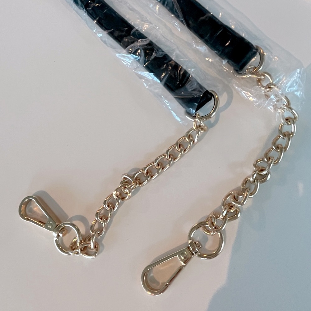 Black and Gold Purse Strap